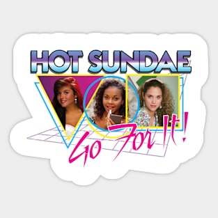 Girl And Group Sticker